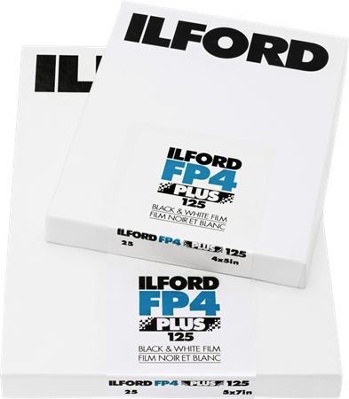 Ilford Film FP4 PLus 4x5 25 blad ISO 125