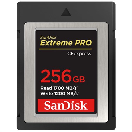 SanDisk Extreme PRO CFexpress B 256GB 1700/1200 MB/s