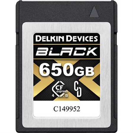 Delkin CFexpress Typ B 4.0 BLACK 650GB R3530/W3250