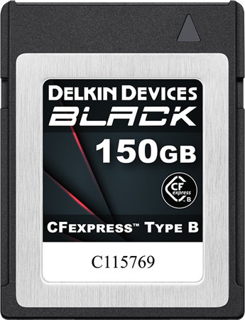 Delkin CFexpress Typ B BLACK 150GB R1725 / W1530