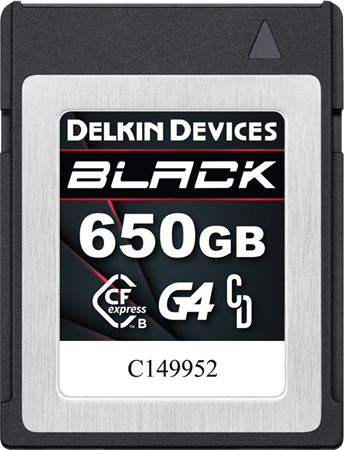 Delkin CFexpress Typ B BLACK 650GB R1800 / W1560 G4