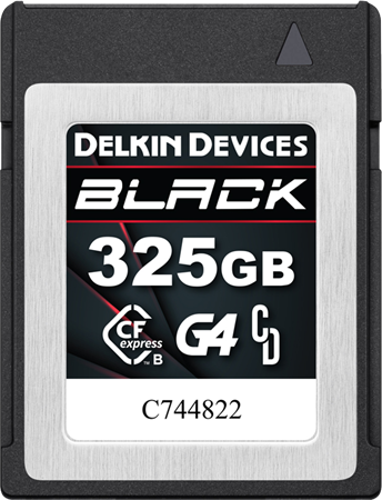 Delkin CFexpress Typ B BLACK 325GB R1800 / W1450 G4