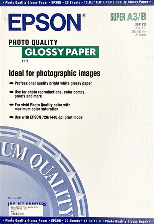 Epson S041133 Photo Quality Glossy Paper A3+/20 141gr