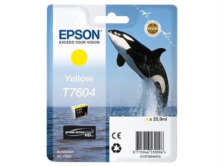 Epson T7604 Bläck SC-P600 Yellow 26ml