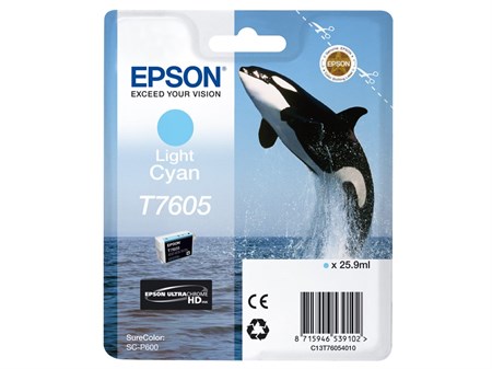Epson T7605 Bläck SC-P600 Light Cyan 26ml
