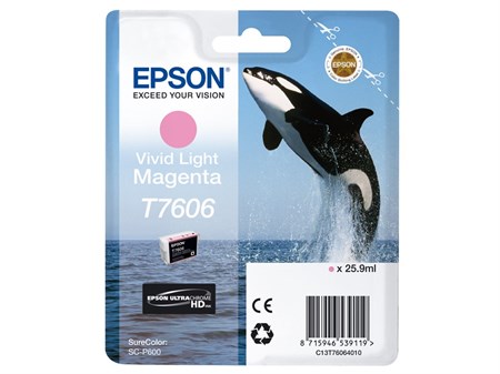 Epson T7606 Bläck SC-P600 Vivid Light Magenta 26ml