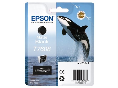 Epson T7608 Bläck SC-P600 Matte Black 26ml