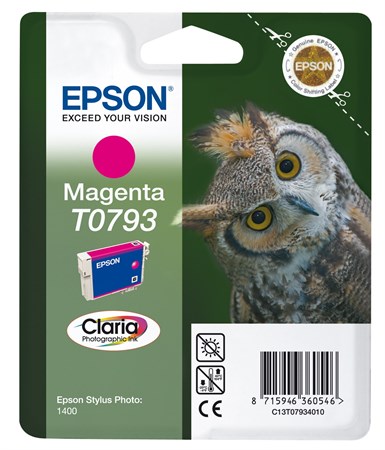 Epson T0793 Claria Bläckpatron PX700/800/1400 Magenta  11ml