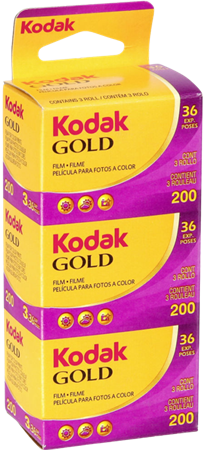 Kodak Negativ färgfilm Gold 200 ISO 135-36 3-pack