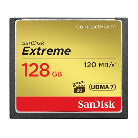 SanDisk Compact Flash CF Extreme 128GB 120MB/s, 85Mb/s UDMA7