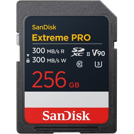 SanDisk SDXC Extreme Pro 256GB 300MB/s UHS-II V90