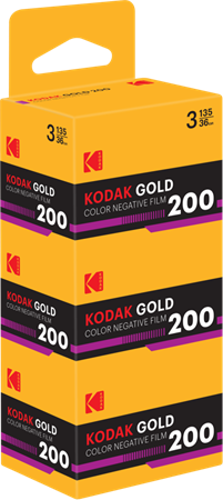 Kodak Negativ färgfilm Gold 200 ISO 135-36 3-pack