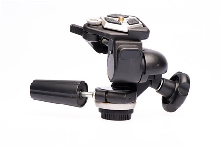 Beg Manfrotto 160 3-vägshuvud men snabbplatta 3/8 gänga