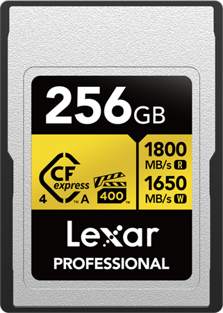 Lexar CFexpress 4.0 Type A 256GB Pro Gold R1800/W1650