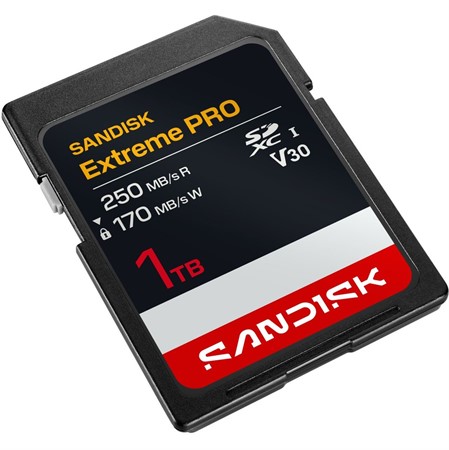 SanDisk SDXC Extreme Pro 1TB 250/170MB/s UHS-I V30