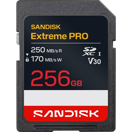 SanDisk SDXC Extreme Pro 256GB 250/170MB/s UHS-I V30
