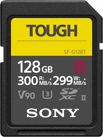 Sony Secure Digital 128GB Tough SF-G UHS-II SDXC 300/299MB/s